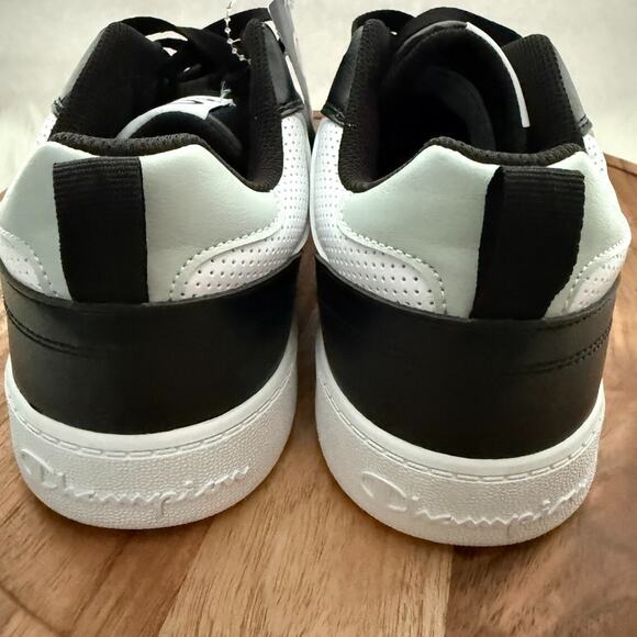 Champion Court Classic Style Men's US 11M Sneakers Black White Grey Retro Look - Picture 9 of 11